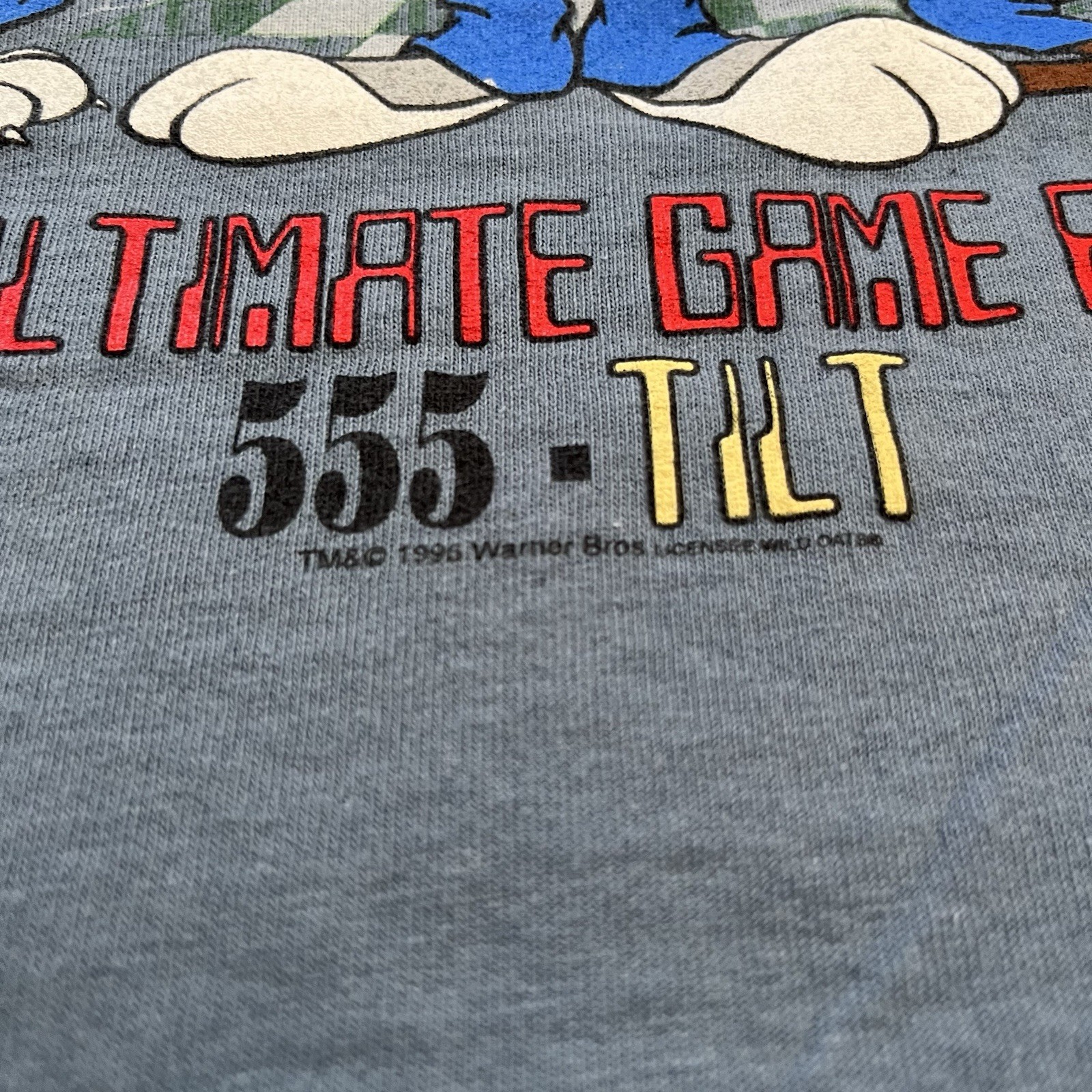 Rare Vintage Wild Oats Looney Tunes T Shirt Arcade Double Sided Shirt XL 1995
