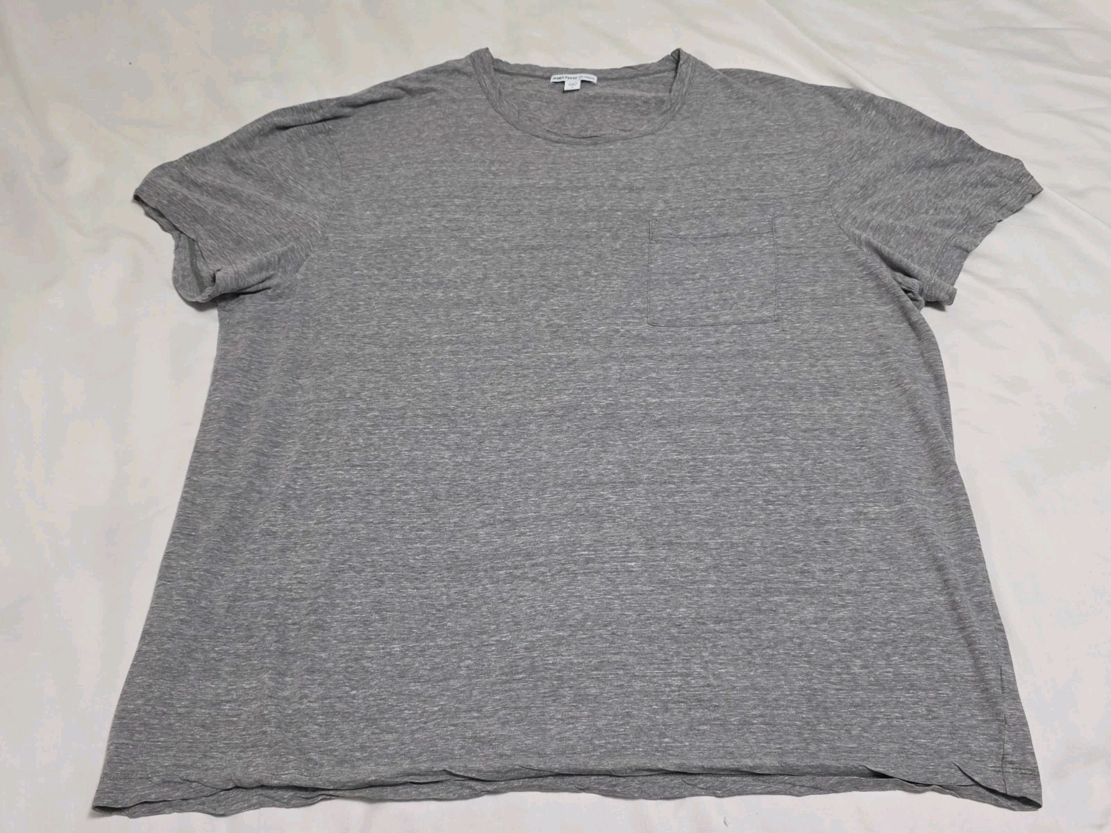 JAMES PERSE Standard Light Heather Gray Pocket Short Sleeve Tshirt 4 Made JAPAN