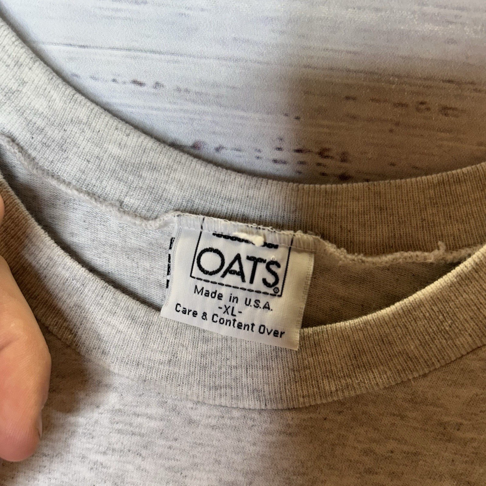 Vintage 90s Wild Oats Joke Skate Tee Graphic T-Shirt Obscure Punk Grunge Size XL