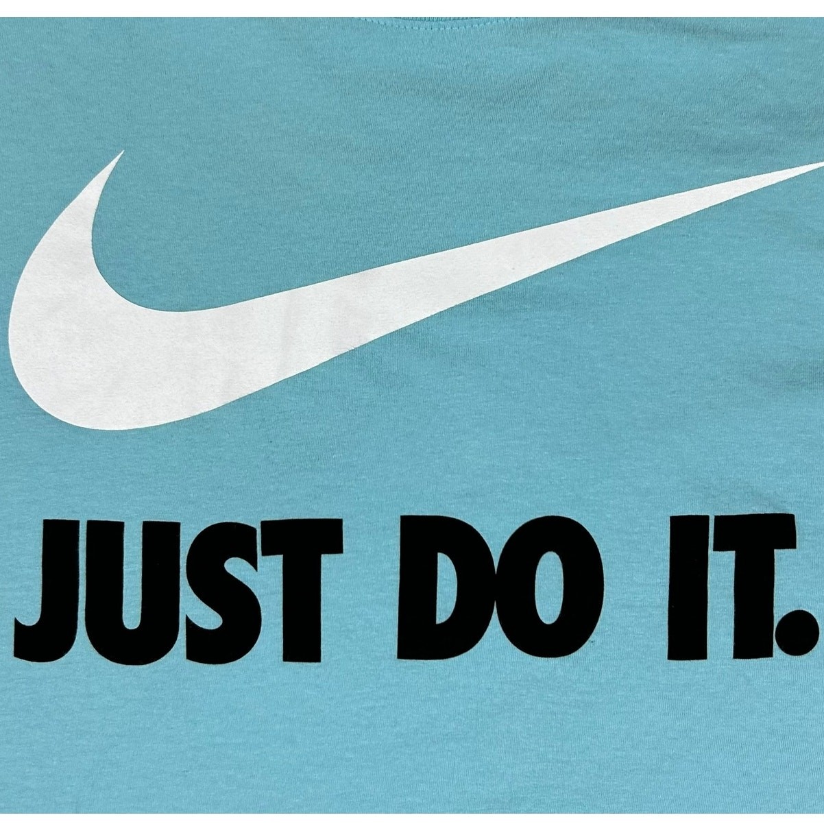 The Nike Tee Just Do It Swoosh Logo T-Shirt Short Sleeve Tee Blue Mens Size XL