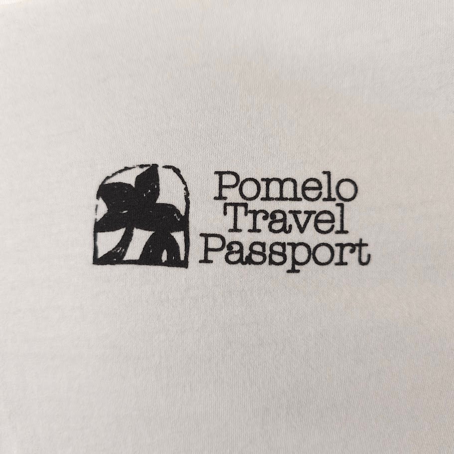 Pomelo Travel Passport T Shirt Mens Size Large White Explore The Jungle