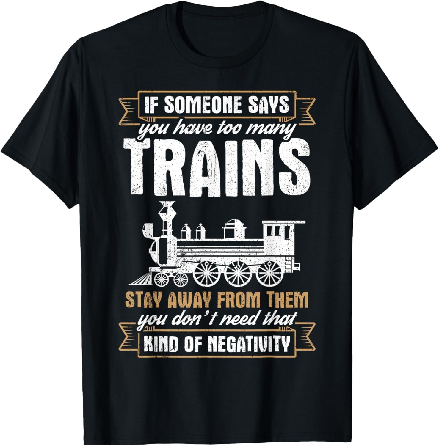Funny Model Railway Design Too Many Trains Tee T-Shirt