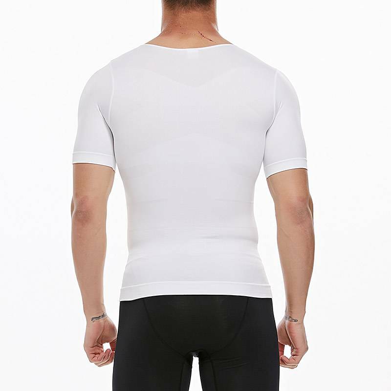 Men T-shirt Male Body Shaper Compression Shapewear Fitness Tummy Control Vest US