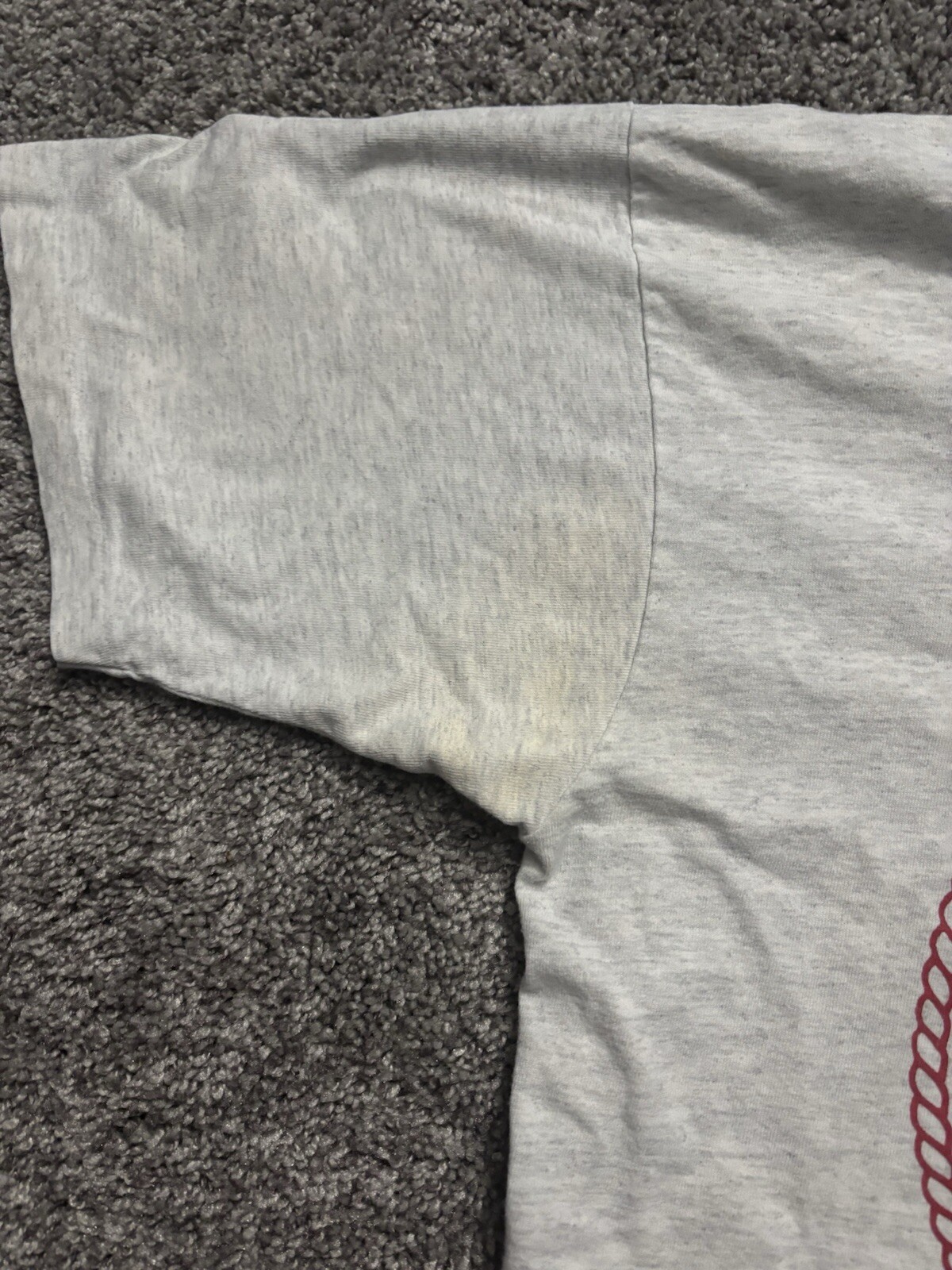 Vintage US Marine Corps White Shirt USA Made Single Stitch Size Large *Stains