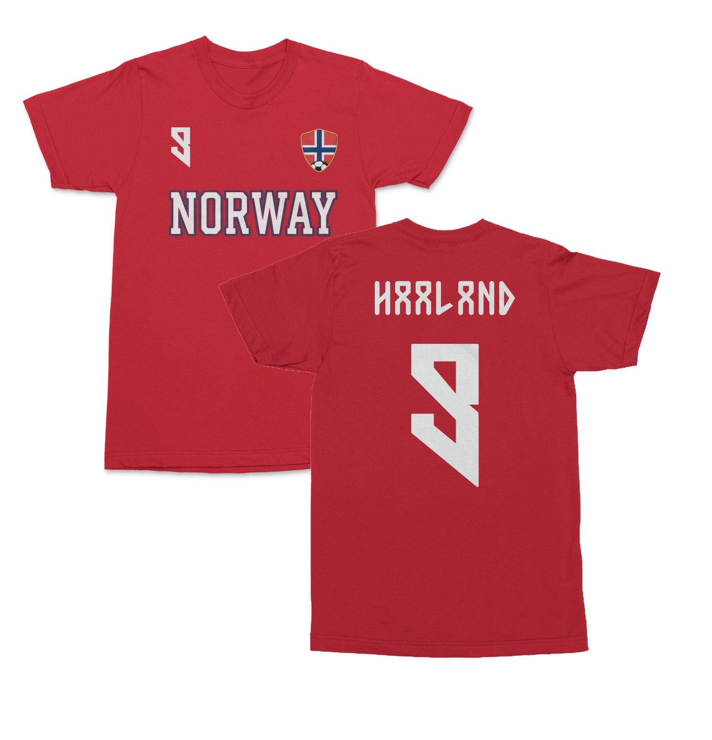 Norway Soccer No. 9 Jersey Style Unisex T Shirt Football Fan Gift