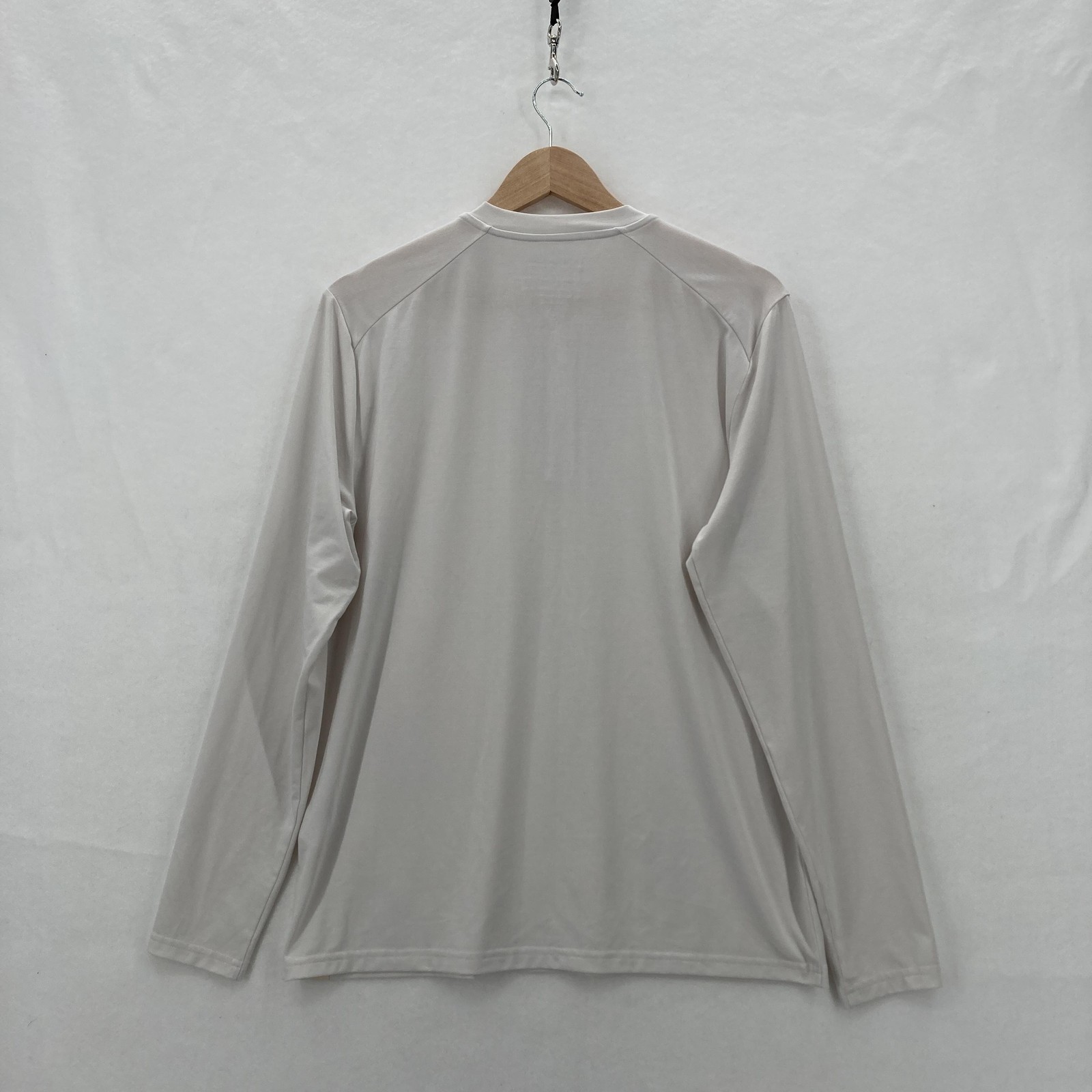 Fair Harbor Henley Shirt Mens Small Light Gray Long Sleeve UPF 50 Sun Protection