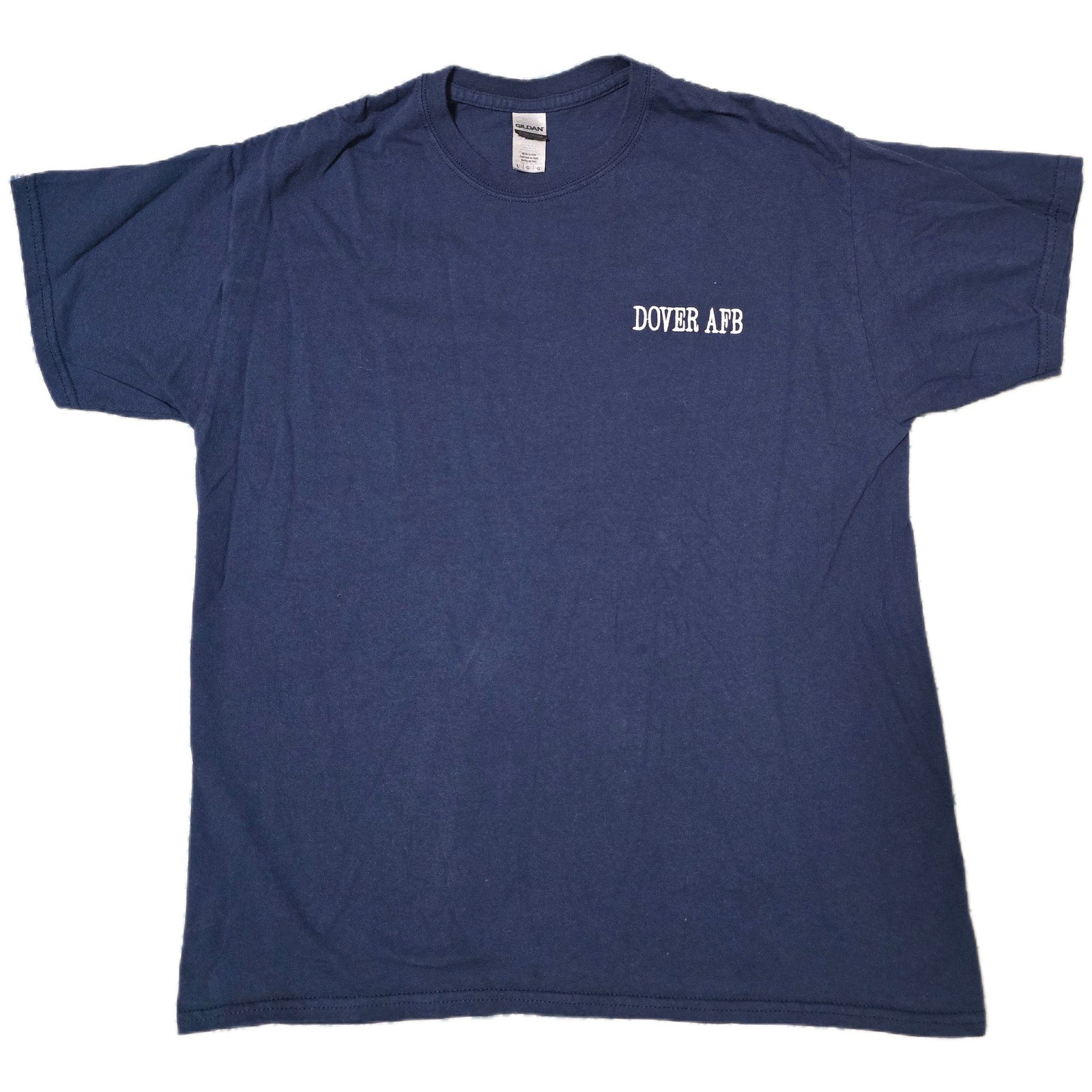 Dover AFB T Shirt Mens Gildan Ultra Cotton Military Air Force Base Large(H)