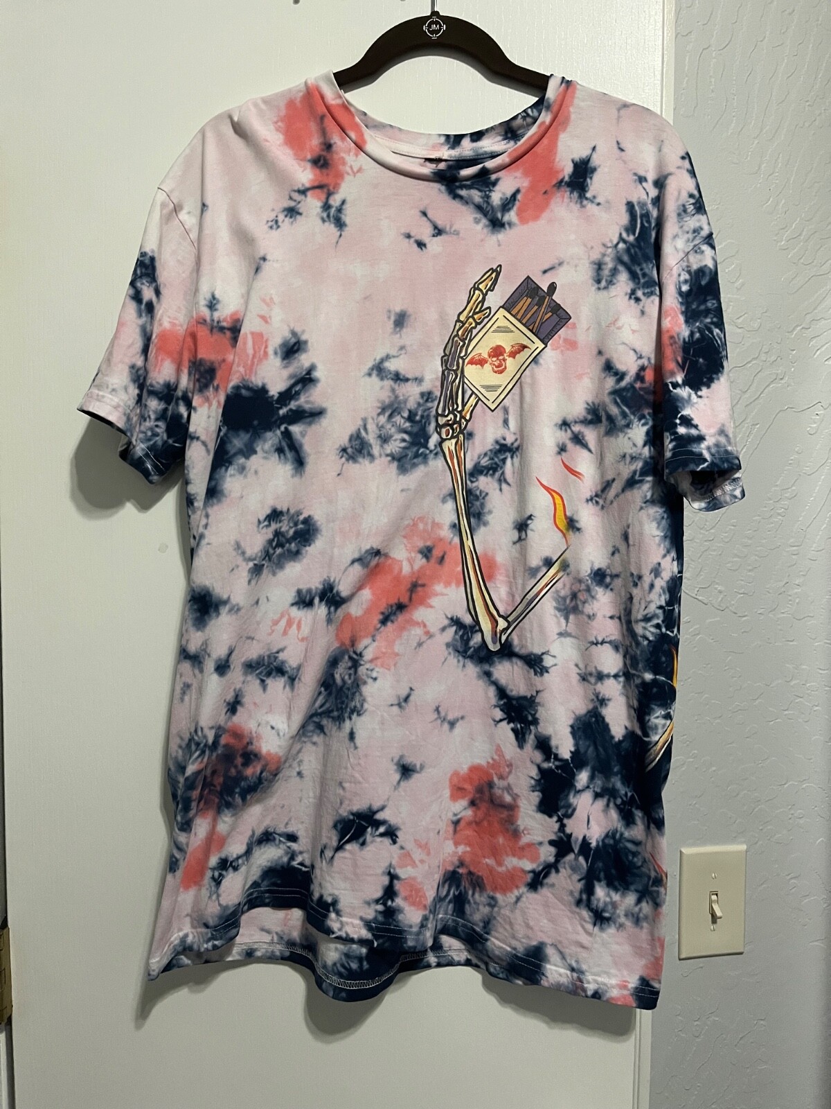 Rare Avenged Sevenfold A7X PYROMANIAC Tie Dye Style T-Shirt Sz L