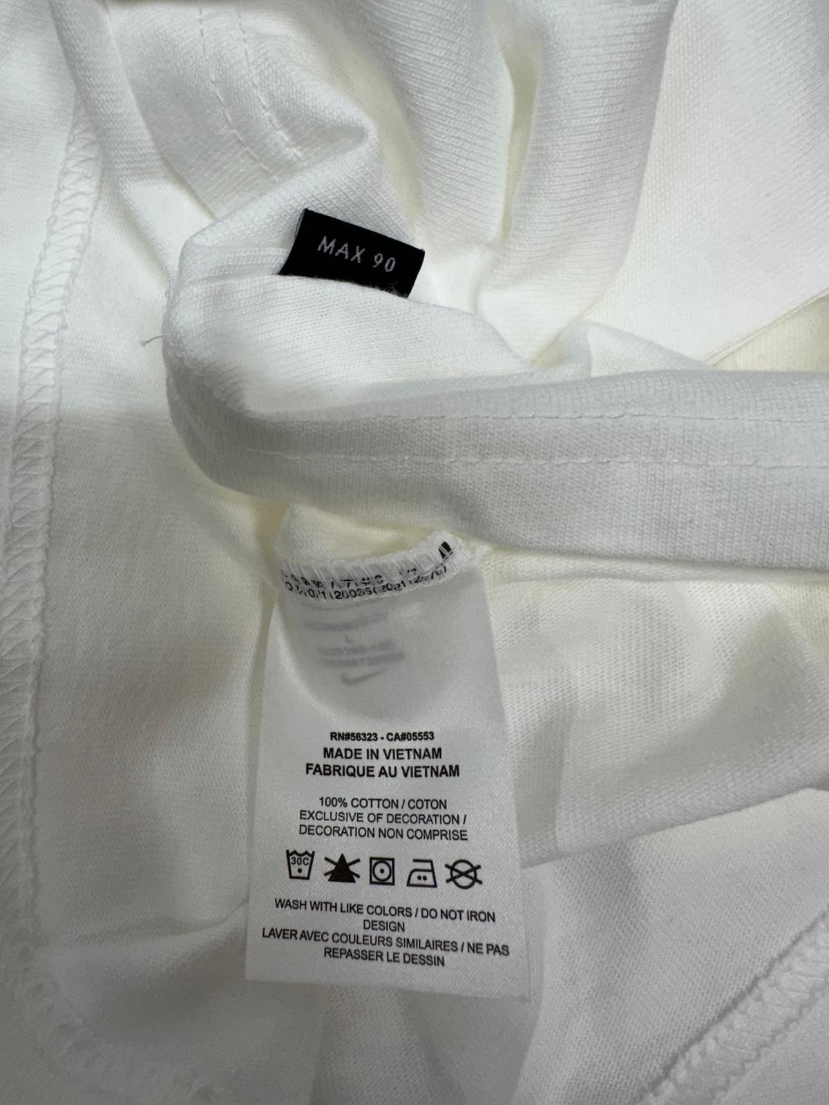 Nike Sportswear Premium Essentials Pocket Tee Shirt Mens Large White Minimalist