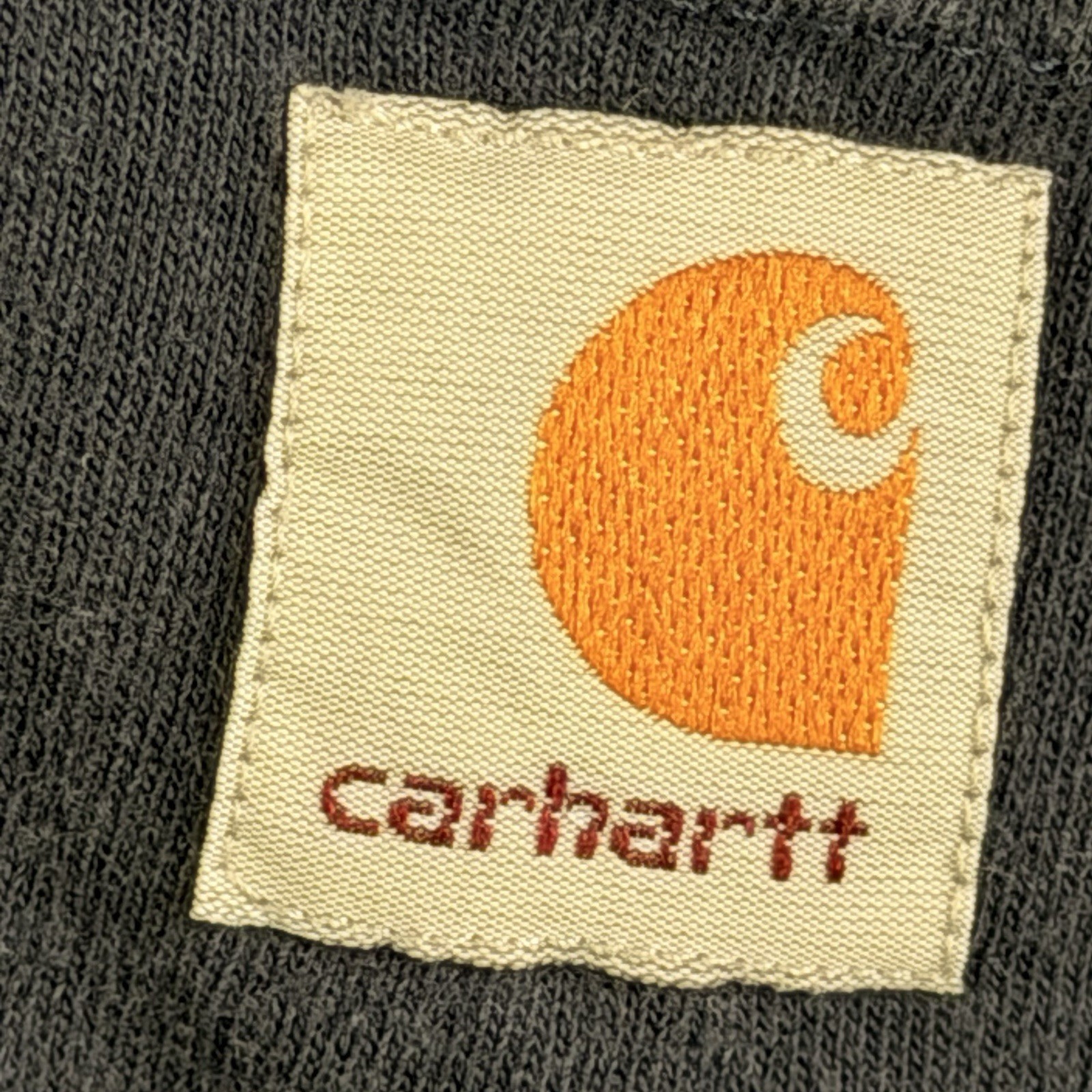 Carhartt T-Shirt Men’s L Relaxed Fit Blue Short Sleeve Pocket Tee 100% Cotton