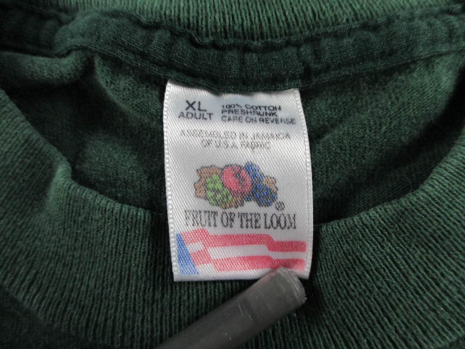 VINTAGE Maine T Shirt Mens XL Green 90s USA Made Single Stitch Moose State Crew