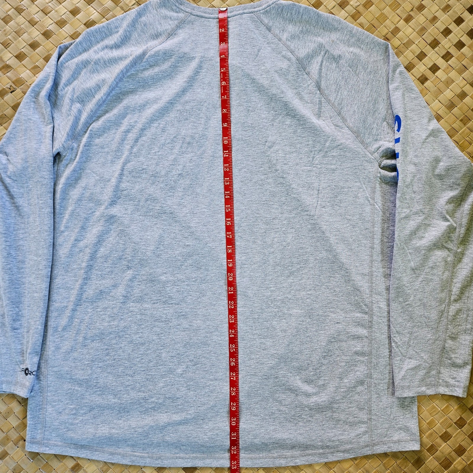 Carhartt Shirt Mens XXL Gray Force Long Sleeve Pocket UPF Vented Tee Workwear