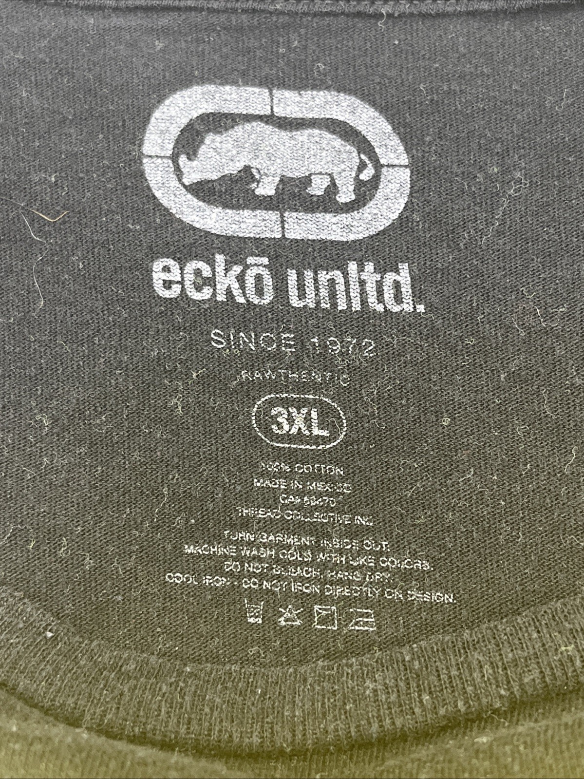 Ecko Unltd T Shirt 3XL Unisex Short Sleeve Graphic Tee Black/ Yellow. {124}.