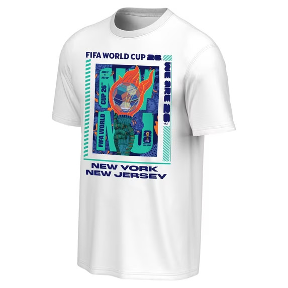 FIFA 2026 World Cup Host Cities T-Shirt Official! S, M, L, XL, 2XL