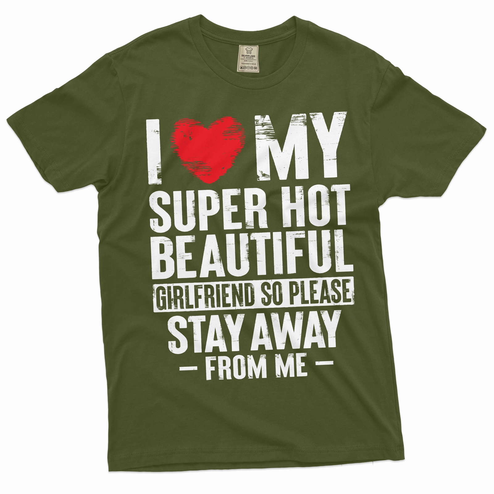 Funny Valentine’s day Boyfriend Gift T-shirt I love my super hot Girlfriend tee