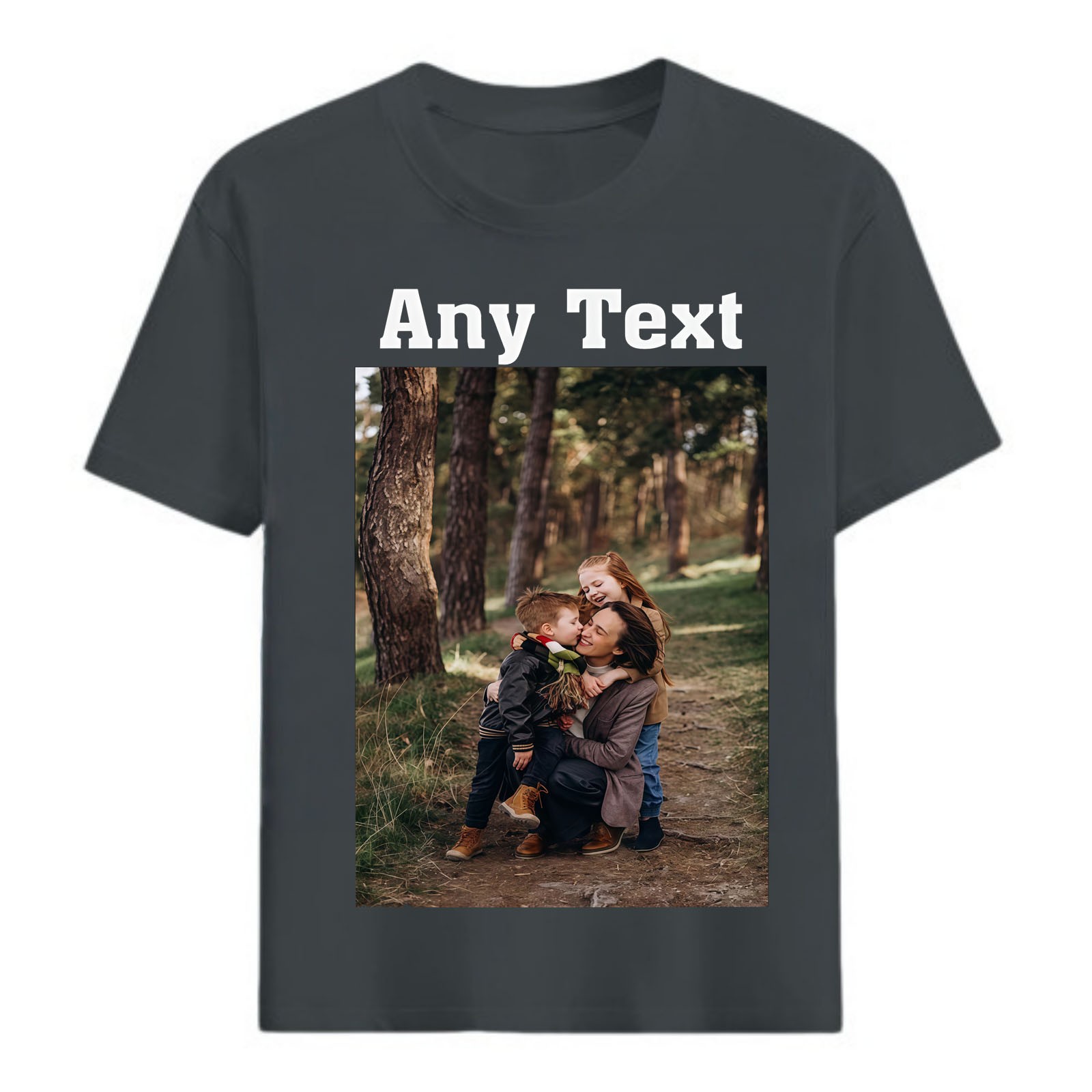 Personalized Casual T-Shirt with Custom Logo Pattern – Soft Tee for Men Women