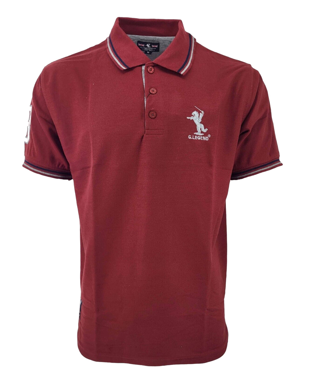 New Mens Polo Shirt T-Shirt Top Tee Short Sleeve Contrast Colours S M L XL XXL