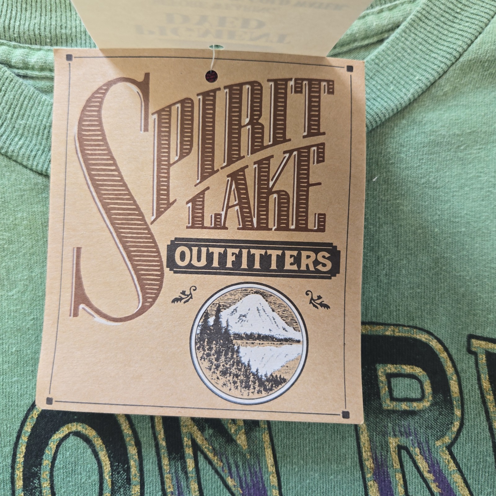 VTG Deadstock 90s Spirit Lake Outfitters Yukon River Wolf T Shirt Sun Tag XL USA