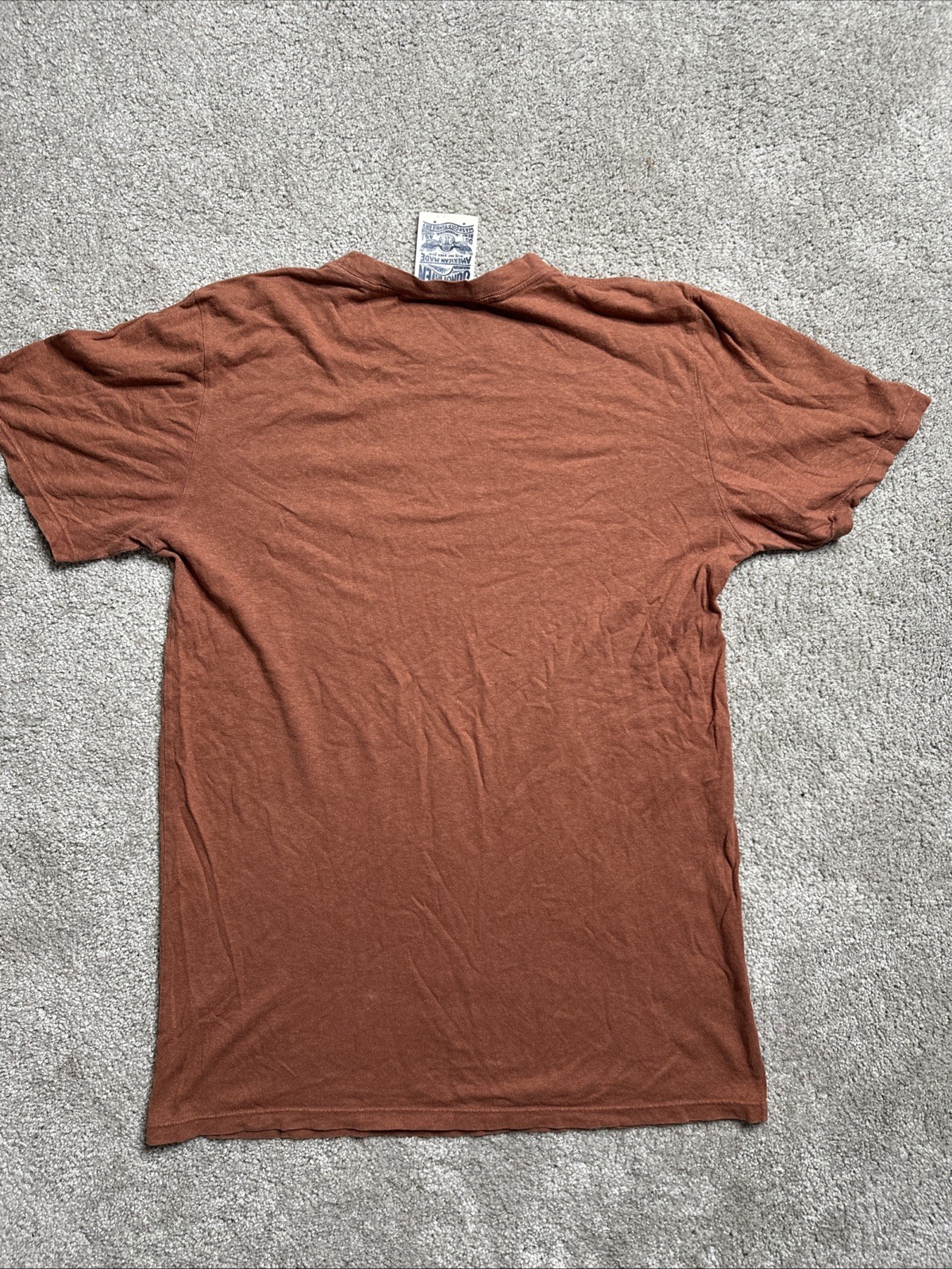 Jungmaven Pocket T Shirt Men’s L Tee Burnt Orange Hemp Cotton Made in USA