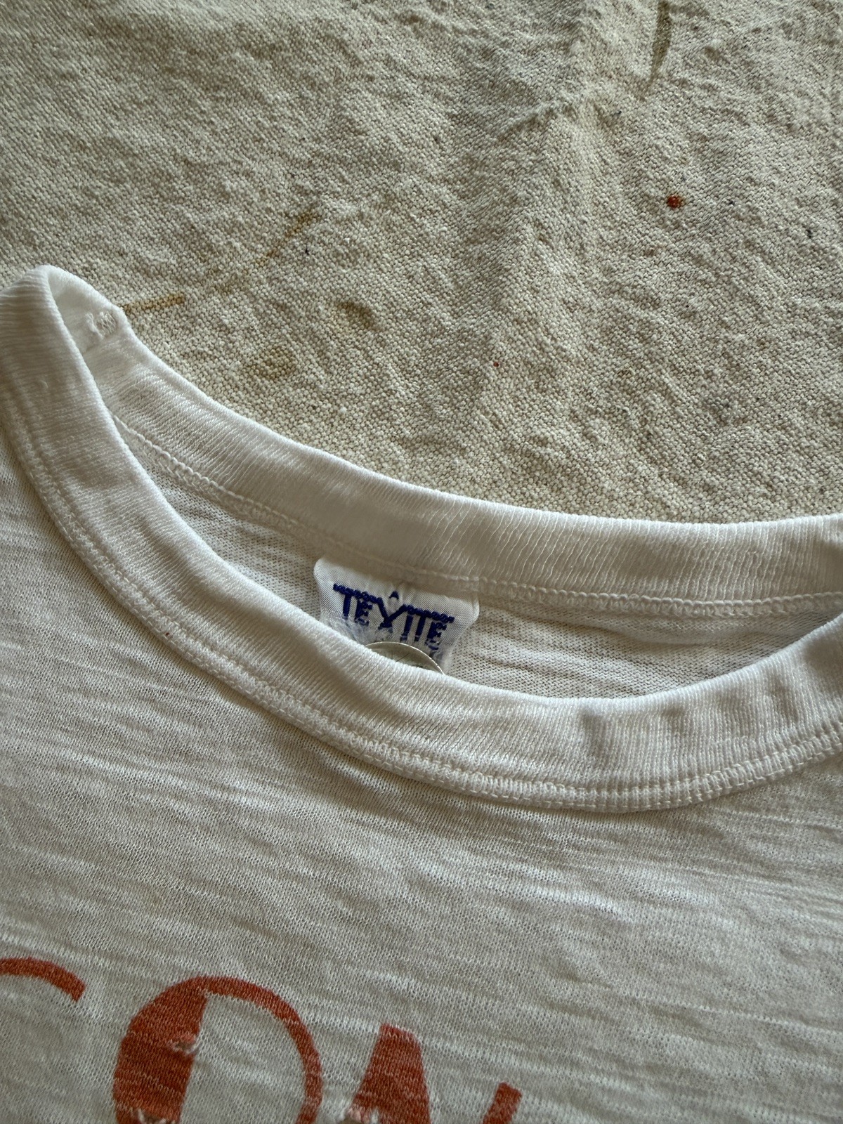 Vintage 30s 40s US Military Fort Concho Military Base Kids Tee