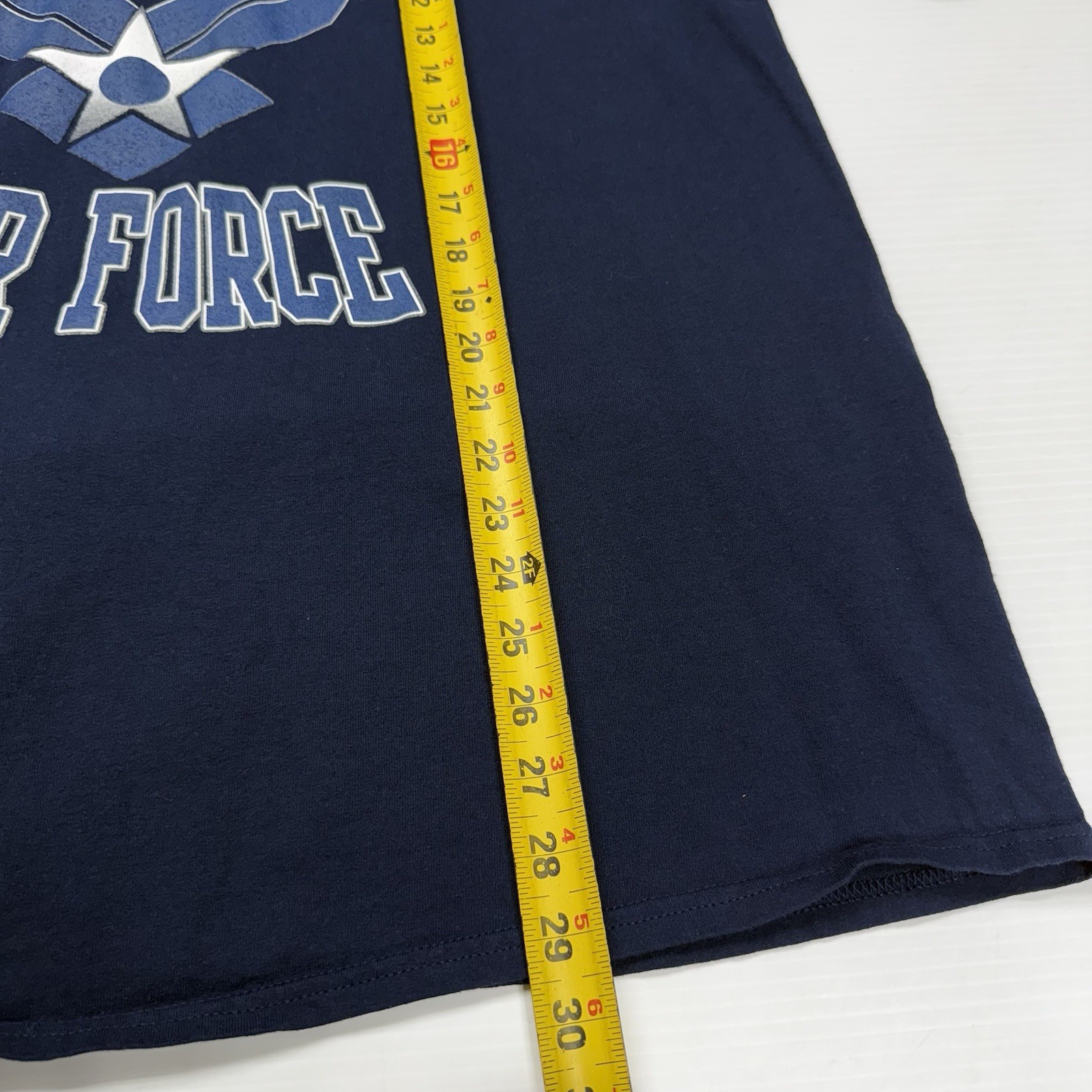 Gildan United States Air Force Mens Shirt XL Navy Big Logo USAF Military Graphic