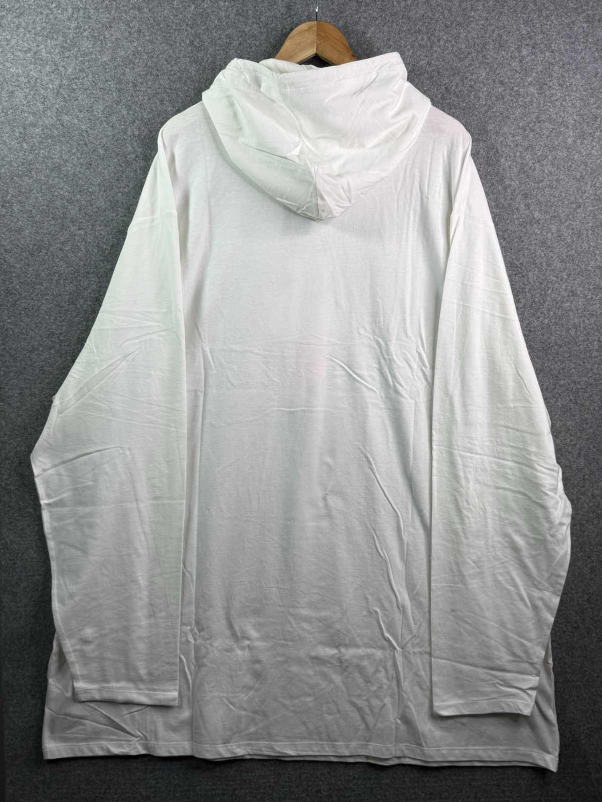 Polo Ralph Lauren Polo Bear White Jersey Hooded Long Sleeve T Shirt Mens 4XLT