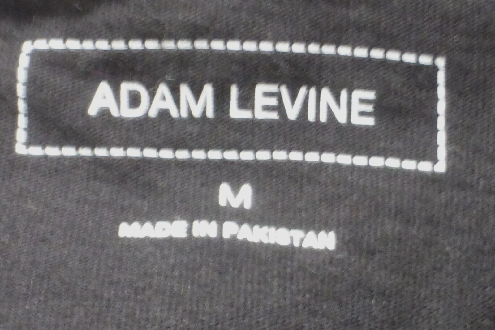 Adam Levine Men’s Throwback Jersey Shirt, Black, Size Medium, NWT
