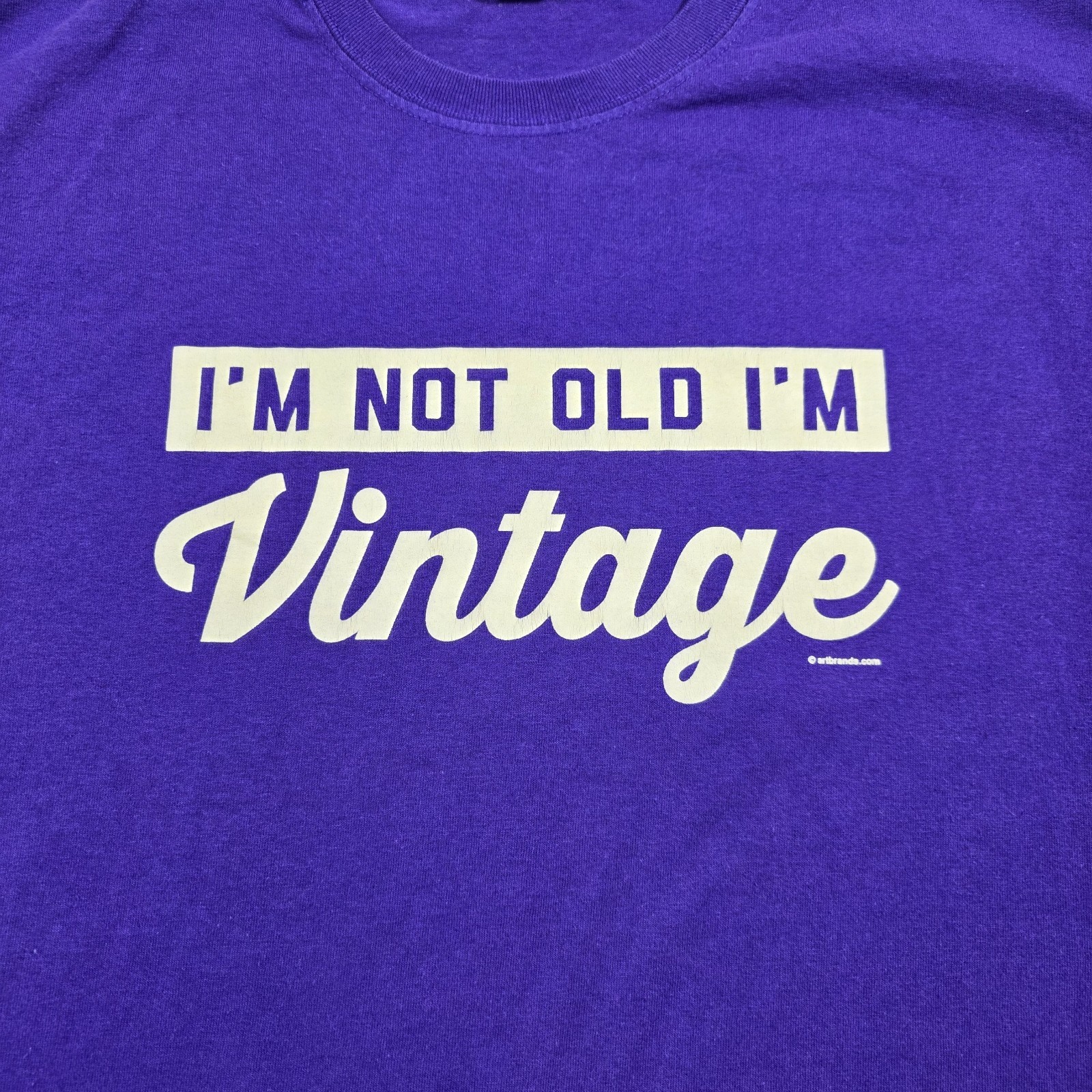 Gildan Dryblend Size XL I’m Not Old I’m Vintage Funny T-Shirt Purple