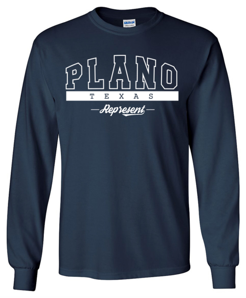 Plano Texas State T-Shirt Long Sleeve Graphic Tees Unisex Apparel