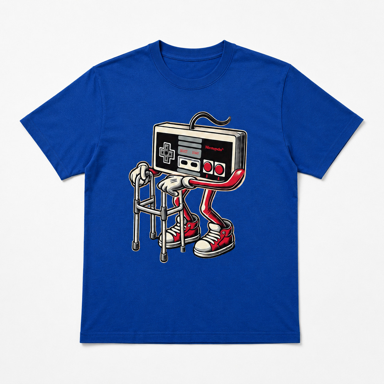 Short Sleeve Men’s Fashion Street Style Casual Trendy Graphic T-Shirt with Retro