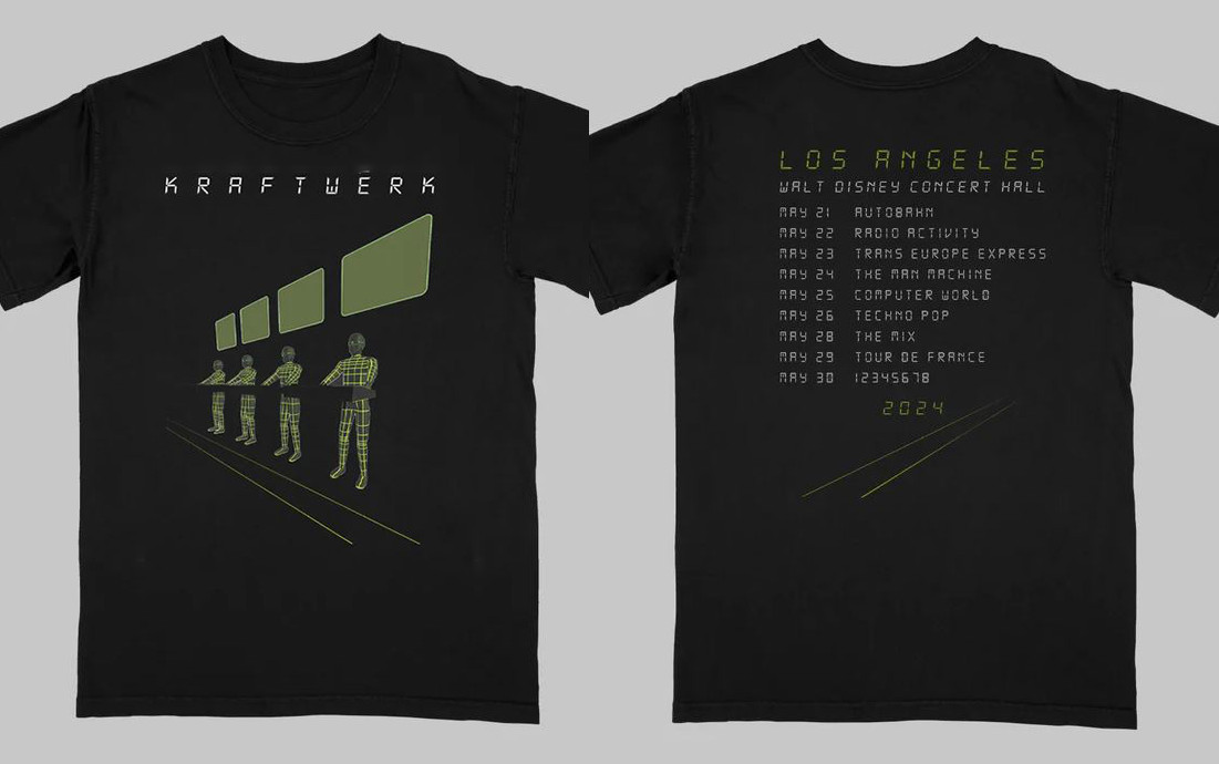 Kraftwerk Los Angeles Tour Unisex Cotton Adult Graphic T-Shirt MK138