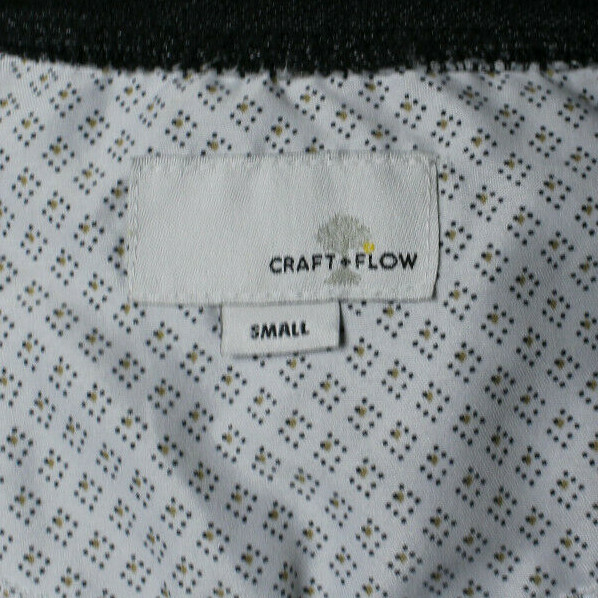 Craft Flow Mens Shirt Small Cotton Blend Pocket Charcoal Machine wash