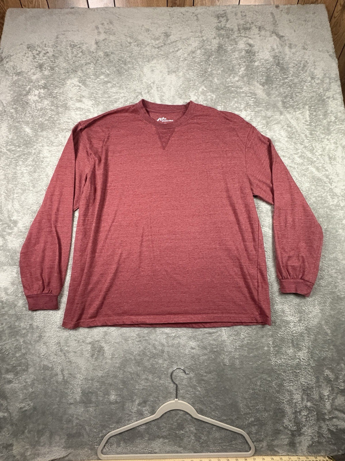 LOT OF 2 Jackson Hole Men’s 2XL Blue & Red LS Crewneck Shirts SEE DESCRIPTION