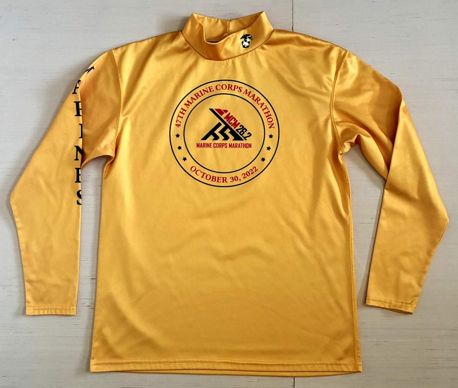 USMC Size M 47TH Marine Corps Marathon October 30, 2022 Long Sleeve T-Shirt