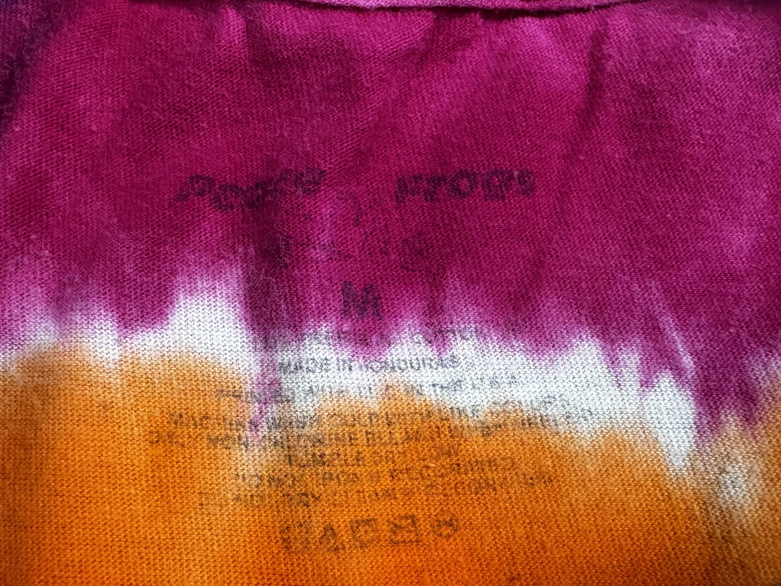 Peace Frogs Shirt Mens Medium Tie Dye Back In The Day Hippie Graphic Tee T-Shirt