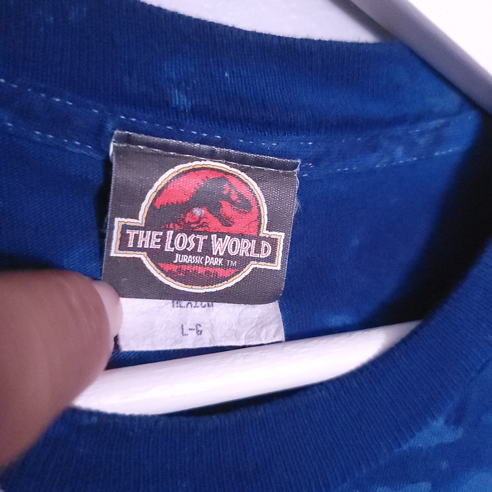 Vintage 1997 Jurassic Park The Lost World USA Movie Promo Large Blue Dinosaur
