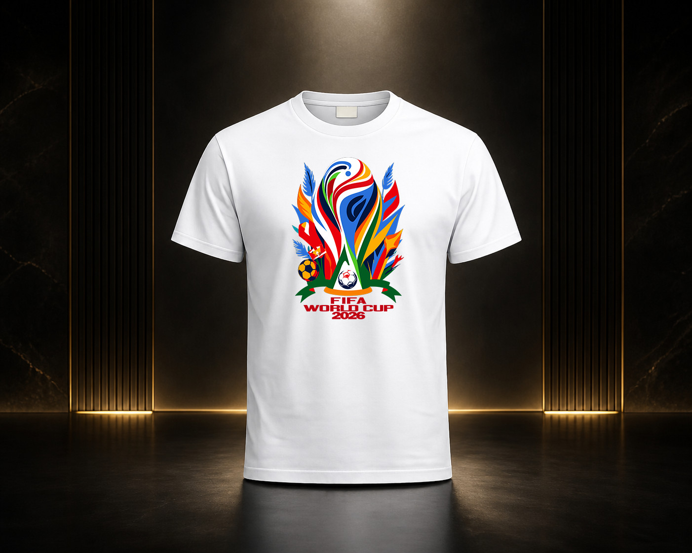 FIFA World Cup 2026 Graphic T-Shirt Unisex White Soccer Fan Tee Streetwear Top