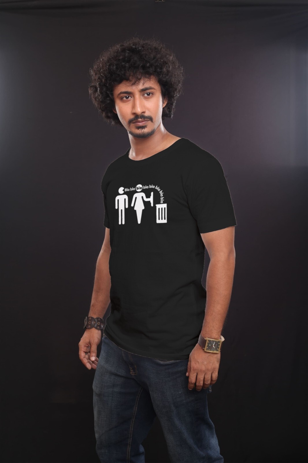 BLACK Mens Funny T-Shirts Sarcastic Novelty Joke T-Shirt Black Tee Shirt Top 4