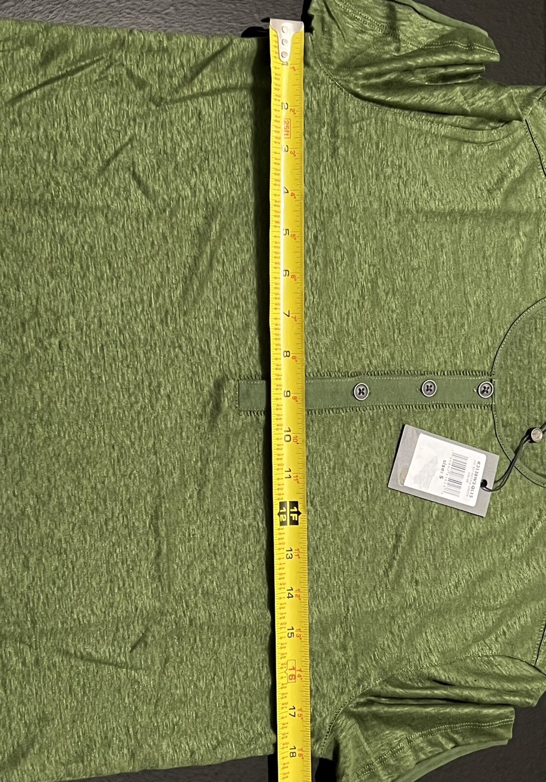 John Varvatos Collection Luxury Henley – Mercerized Linen – Raw Edges – Vtg 2020