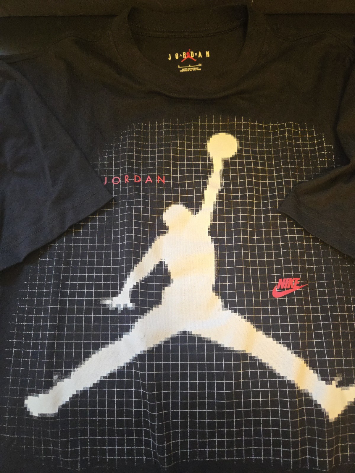 Jordan Air Jordan Men’s S Black Crew Neck Short Sleeve Graphic Logo T-Shirt