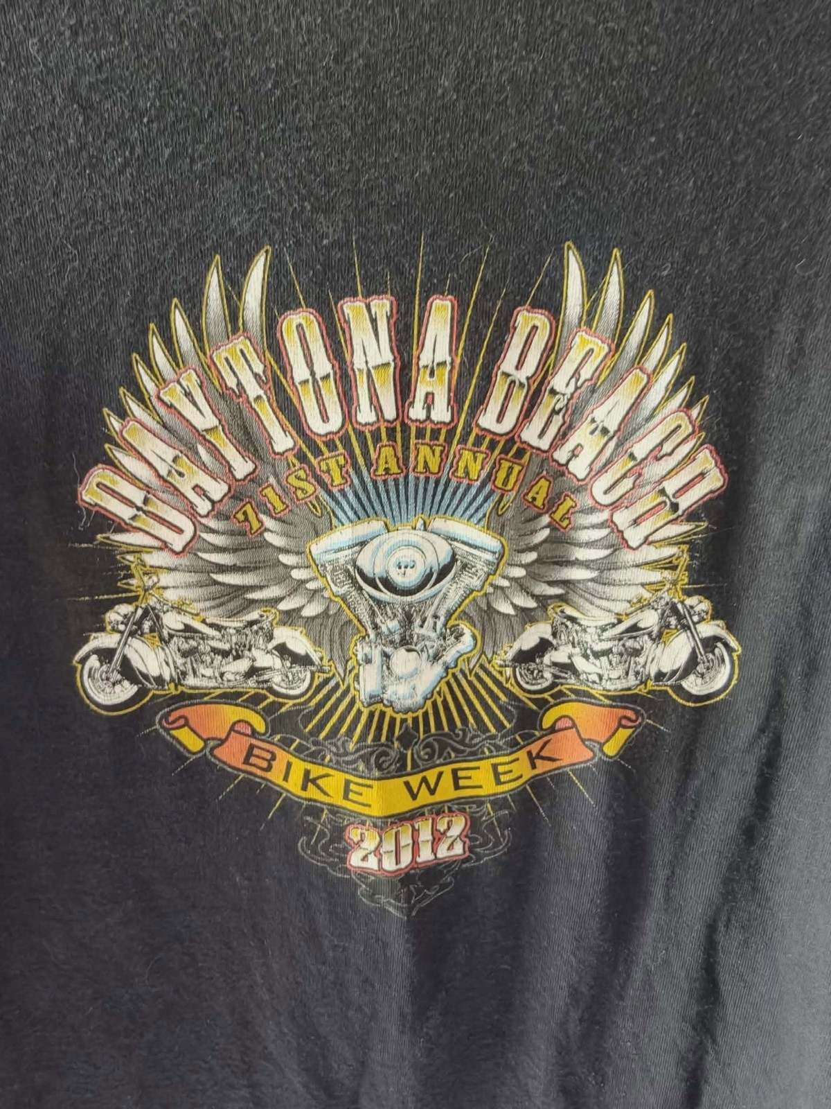 2012 Daytona-Beach Bike Week Shirt Biker Engine Size S
