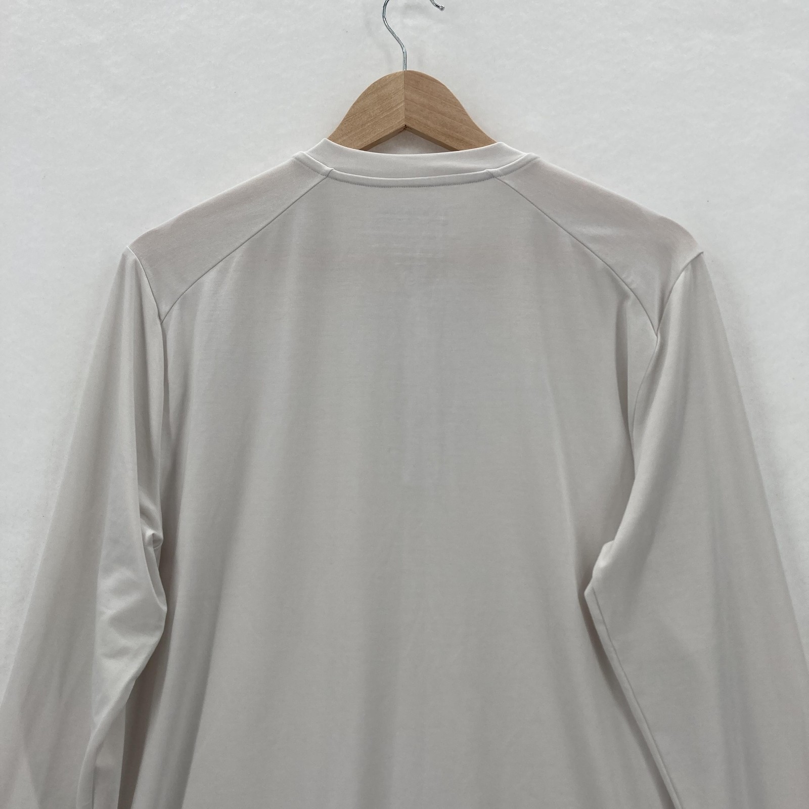 Fair Harbor Henley Shirt Mens Small Light Gray Long Sleeve UPF 50 Sun Protection