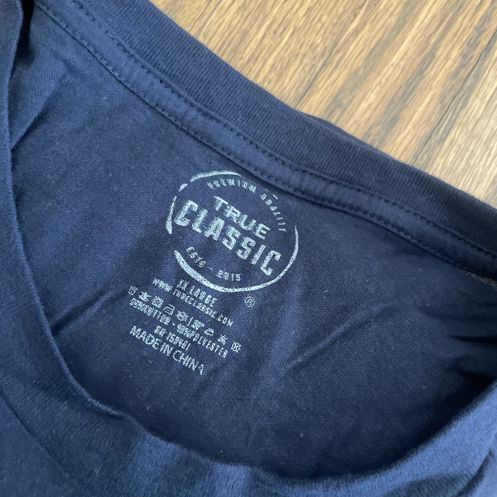 True Classic Premium Quality Crew Neck Tee T Shirt Mens NAVY BLUE XXL 2XL