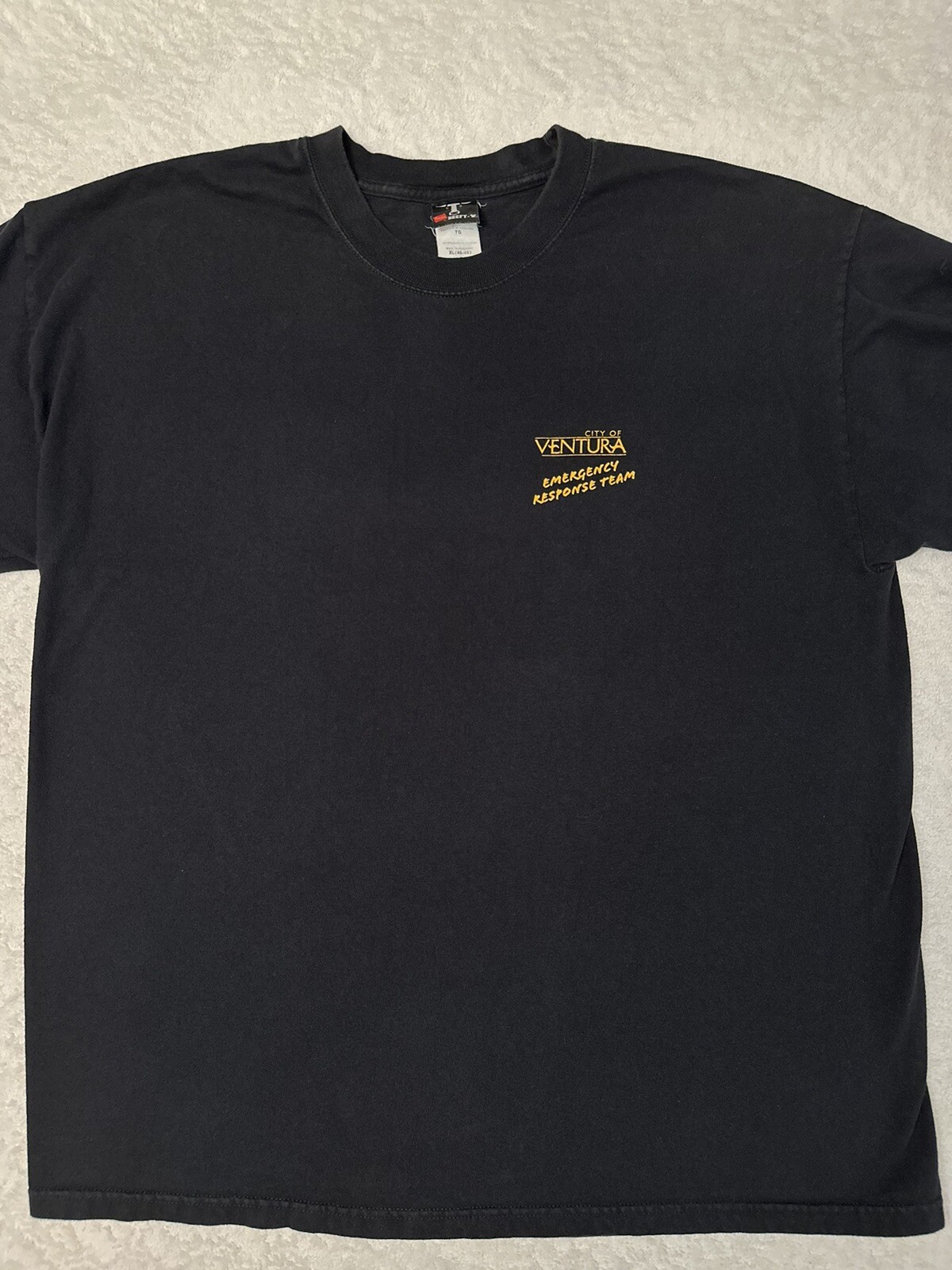 Vintage 2000s Y2K Ventura Emergency Response Team School Canyon Fire T-Shirt, XL