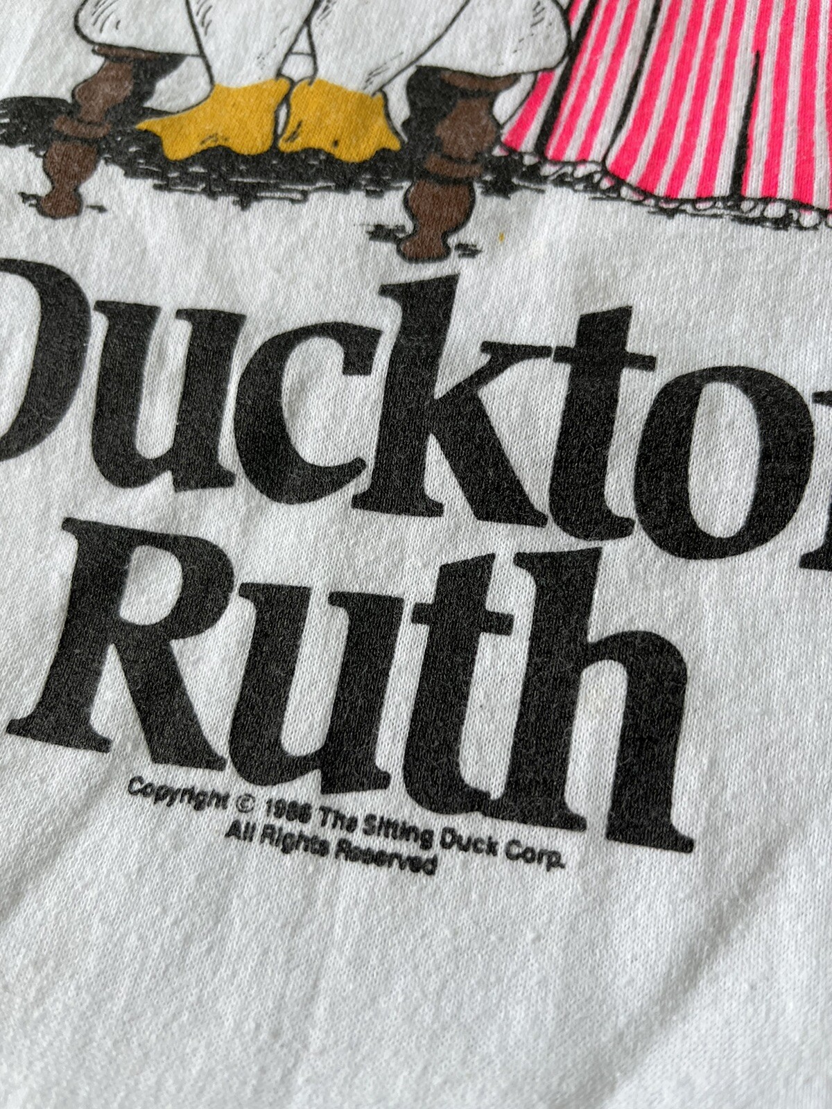 Vintage 1986 Ducktor Ruth Doctor You Vant To Tee Jays Graphic T Shirt Large 80’s