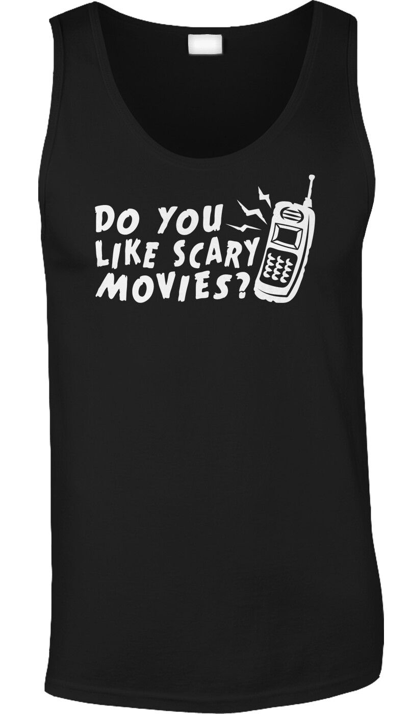 Scary Movies Halloween Costume Party Funny Scream Horror Fan Humorous Mens Tank