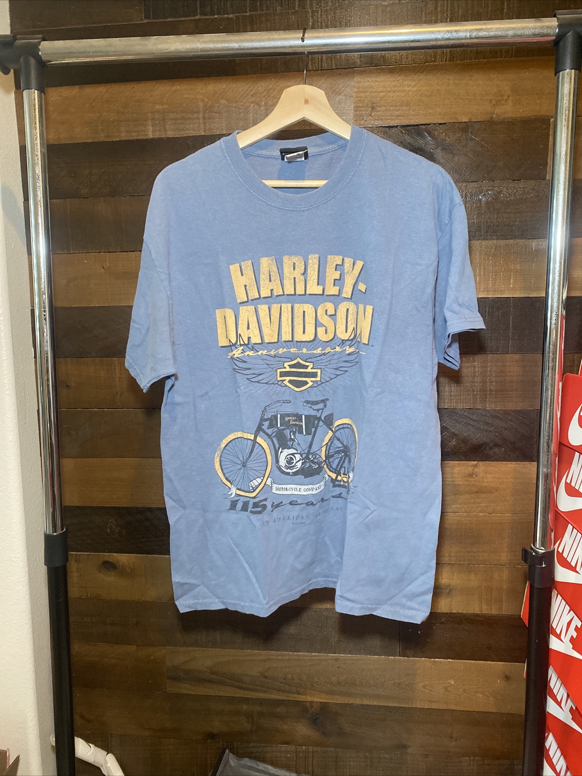 Large Harley-Davidson T Shirt 115 Years Anniversary 2018 Men’s L FREE SHIPPING