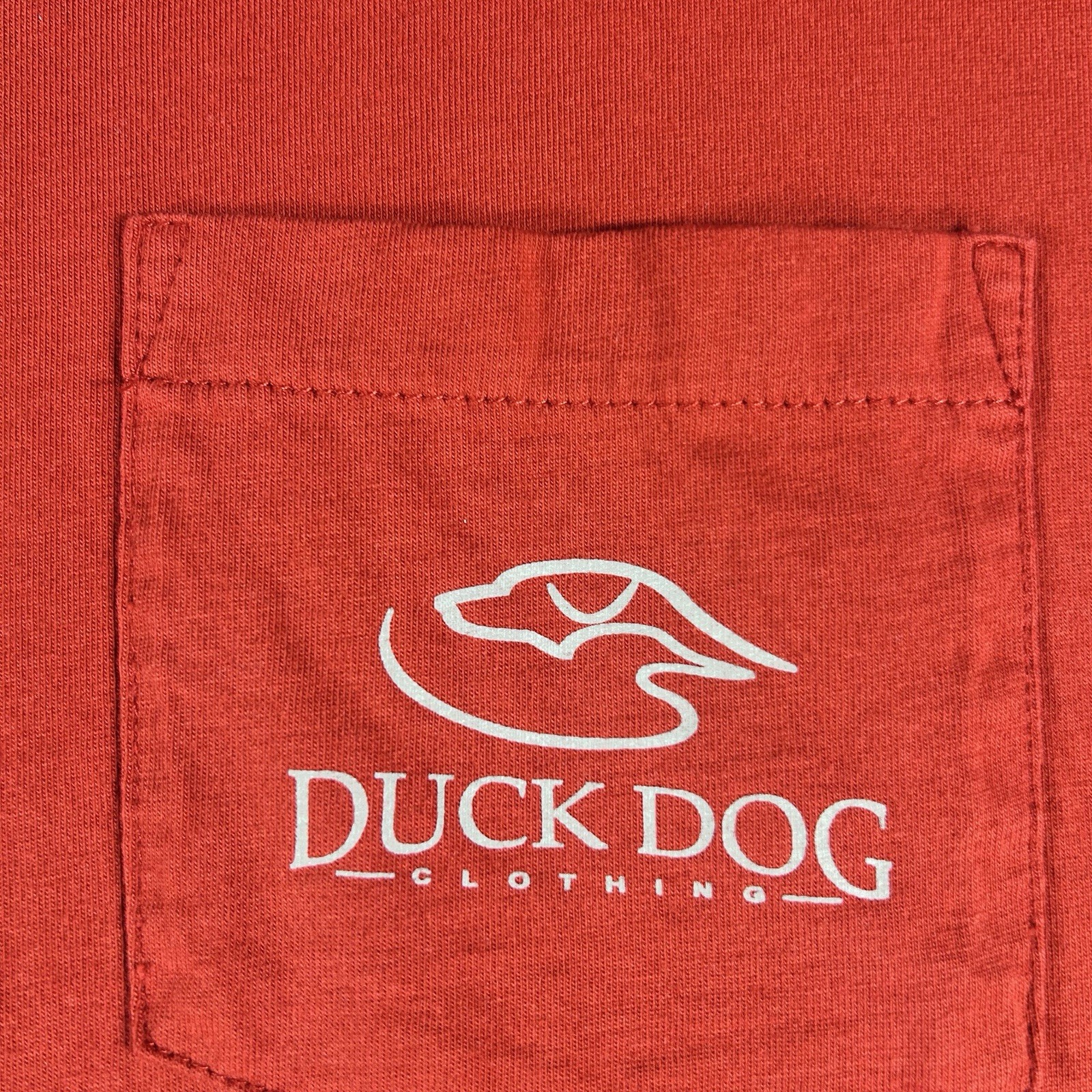Duck Dog Clothing T-Shirt Mens Size XL Hunting Duck Long Sleeve Burnt Orange