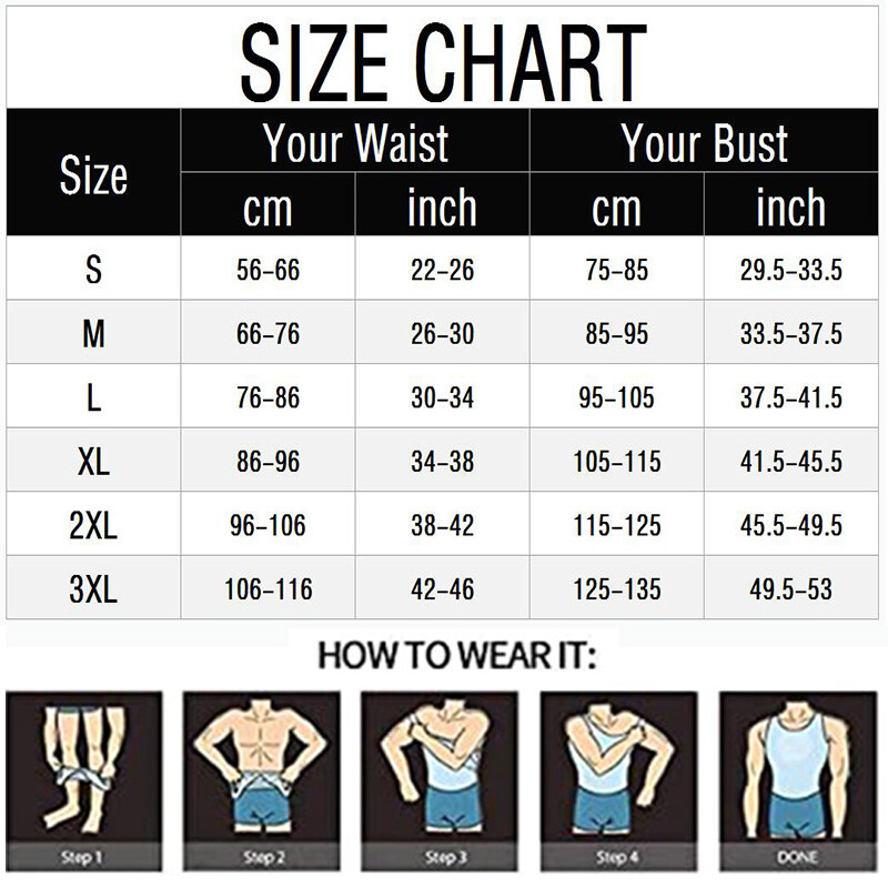 FAJAS Men Body Slimming Tummy Shaper Belly Underwear Shapewear Waist Girdle Vest