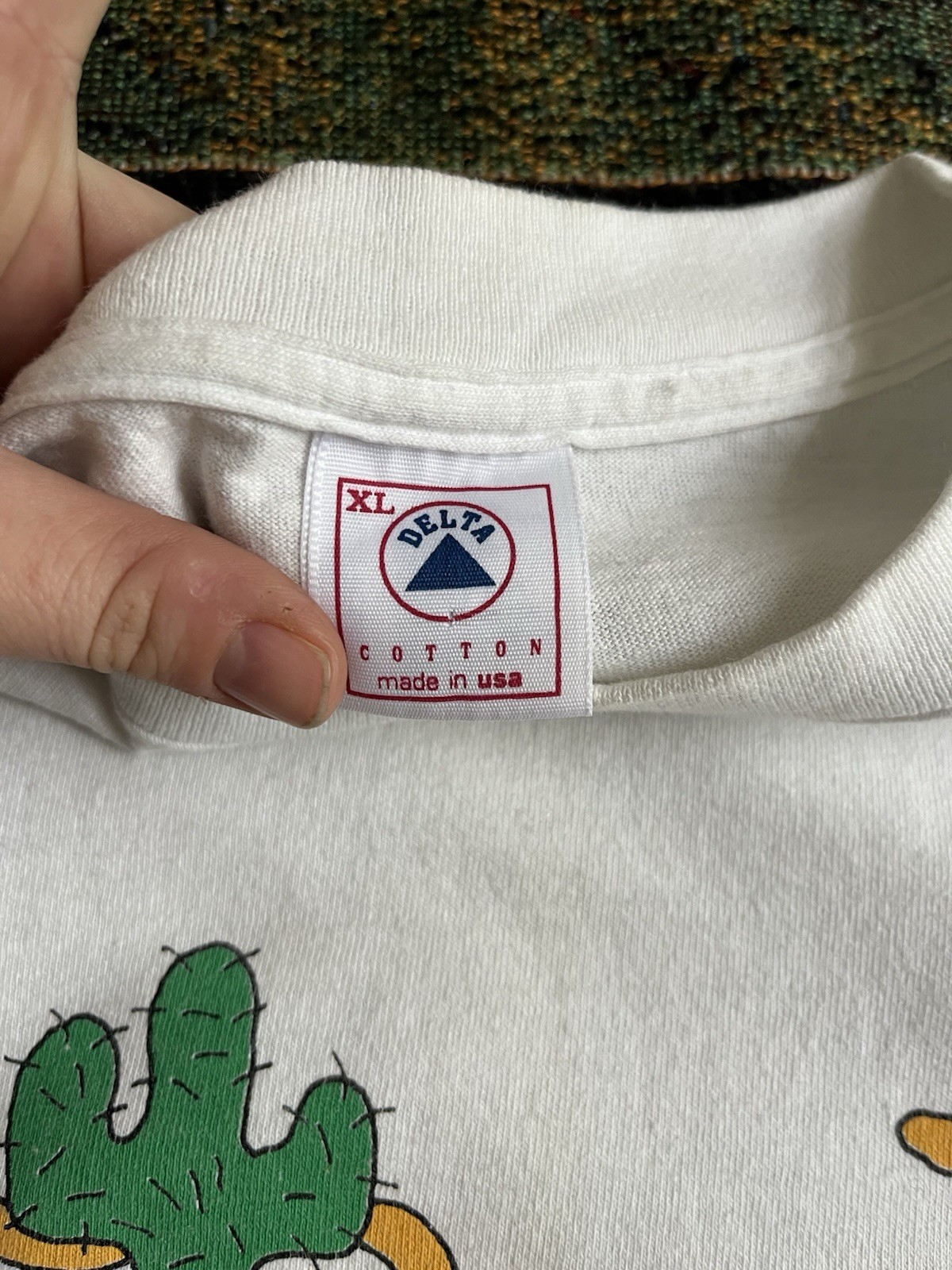 Vintage 1994 AOP Bam-Bam & Pebbles Western T-Shirt
